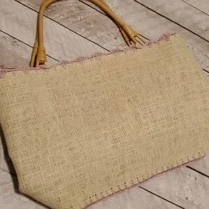 bamboo54 | Bags | Straw Bag With Zipper | Poshmark display picture 1